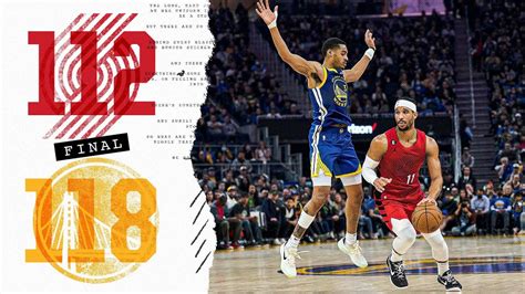 blazers vs|Warriors 118.